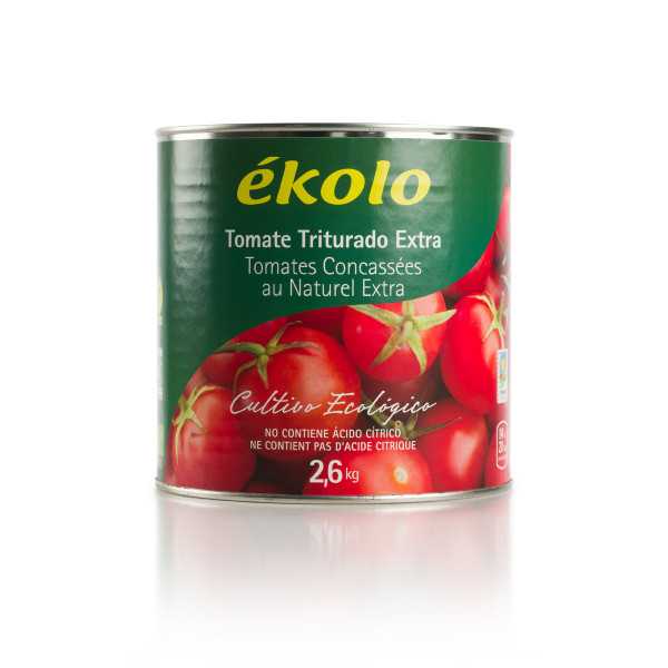 Tomate TRITURADO Ecológico 2,6 kg Tomate TRITURADO Ecológico 2,6 kg