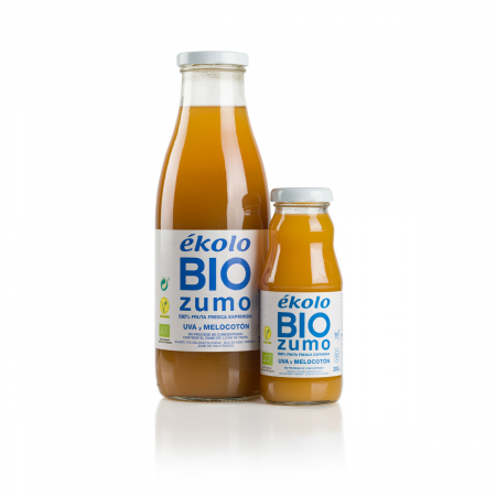 Zumo de MELOCOTÓN UVA Ecológico 100% exprimido